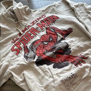 Marvel The Amazing Spider-Man Beige Hoodie